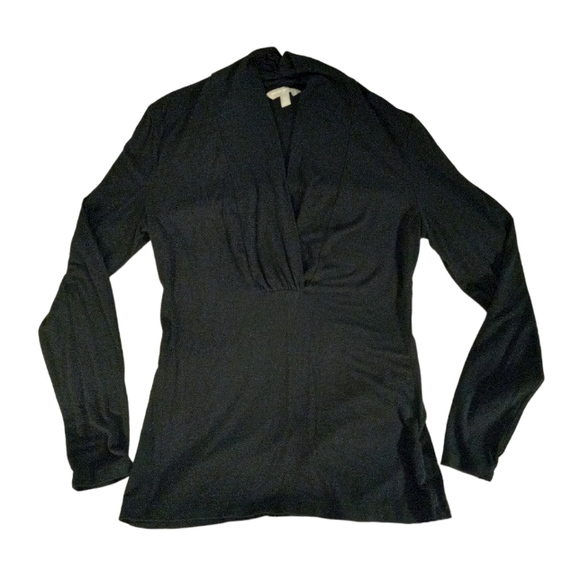 Banana Republic Shawl Collar Long Sleeved Top | US XS - Picture 3 of 5